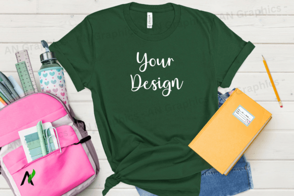 Back to School Bell Canvas Mockup - 020 and 3001: A Professional Tool for Designers
