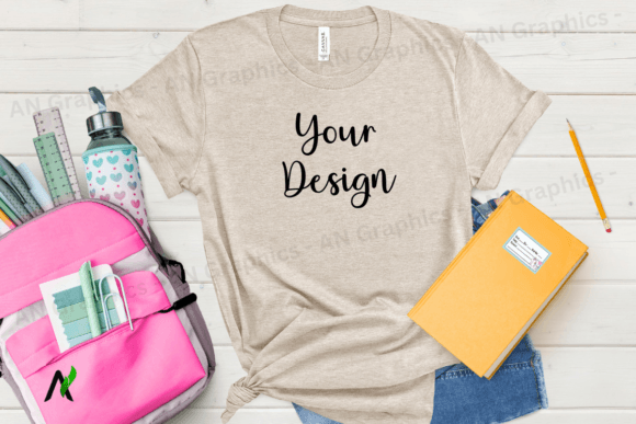 Back to School Bell Canvas Mockup - 038