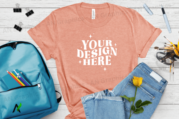 Back to School Bella Canvas Mockup - 077