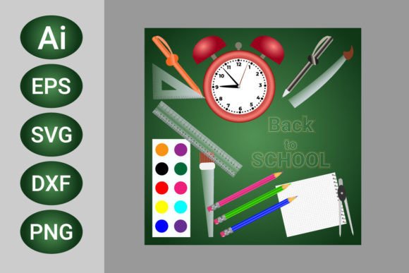 Back to School Text Vector Template Desi