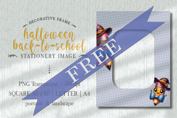 Halloween Back-to-School Frame PNG: A Versatile Design for Creative Projects