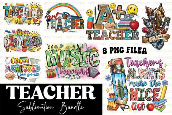 Teacher Sublimation PNG Bundle: A Versatile Resource for Creative and Commercial Use